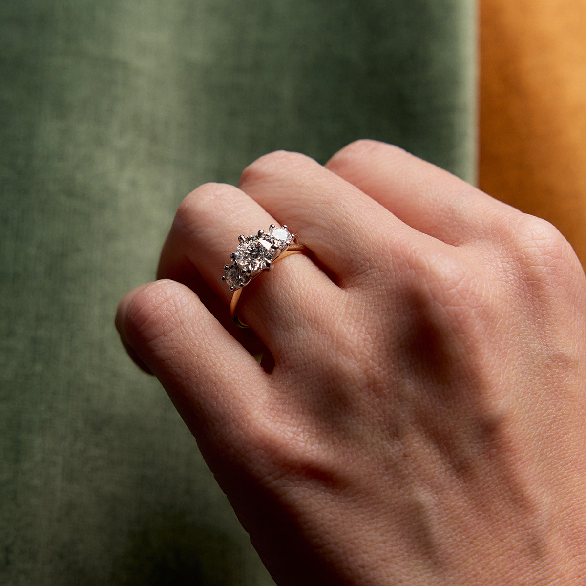 TRILOGY DIAMOND ENGAGEMENT RING