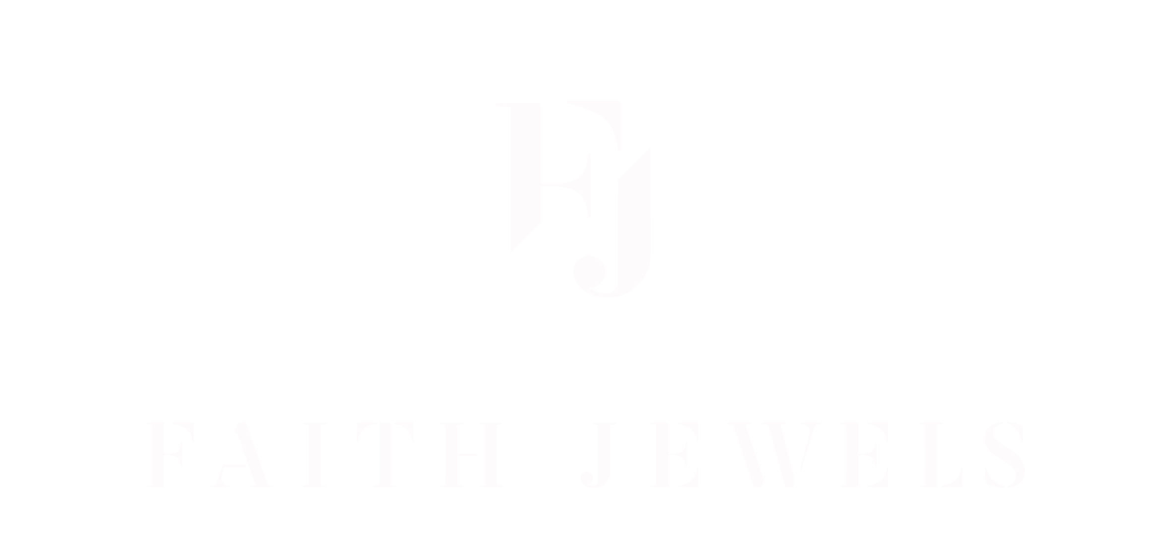 Faith Jewels Logo in White