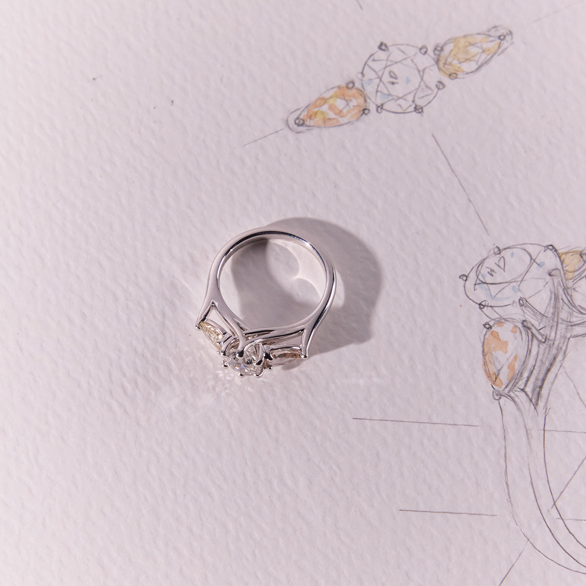 TRILOGY DIAMOND ENGAGEMENT RING