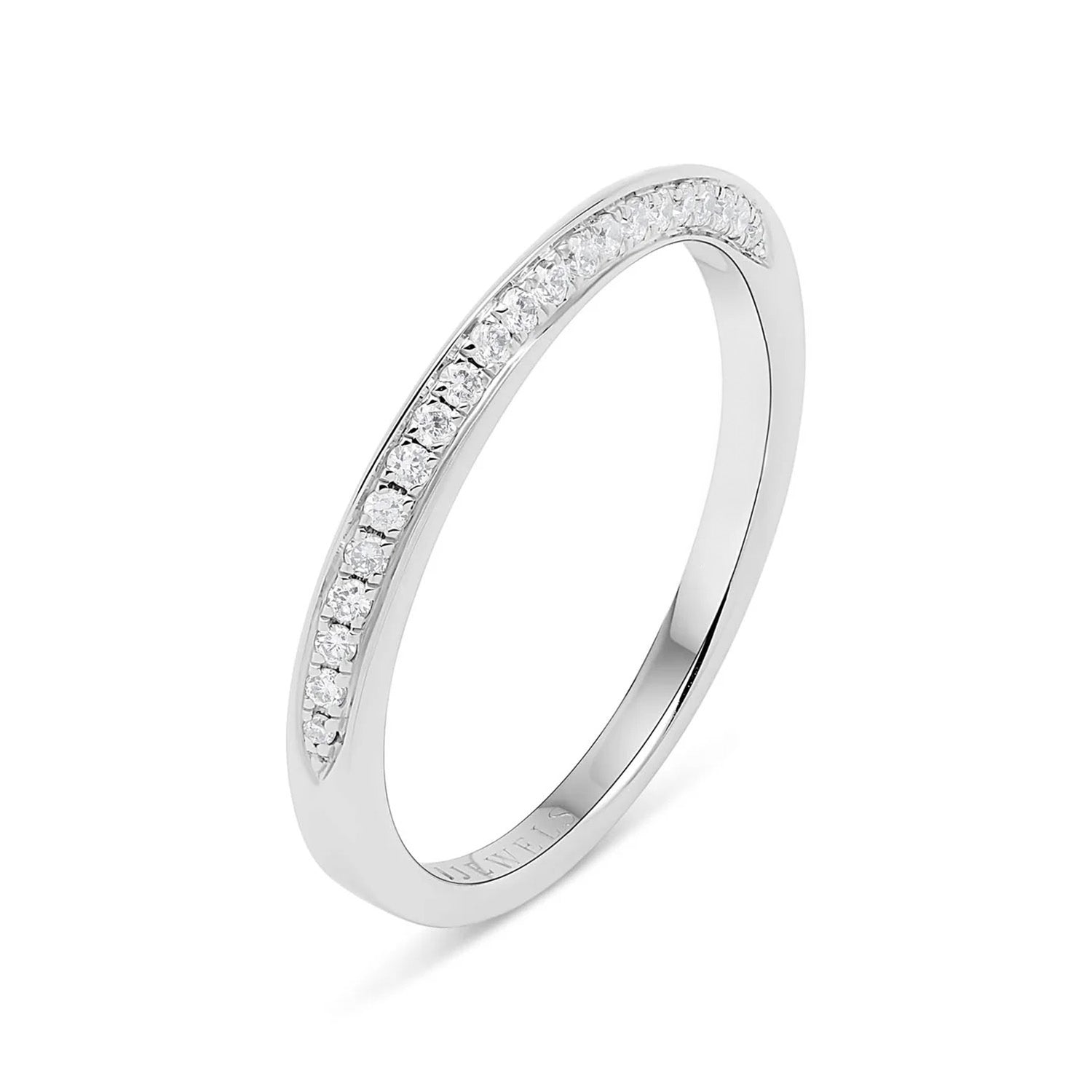 FAROS SLIM DIAMOND BAND - WHITE GOLD
