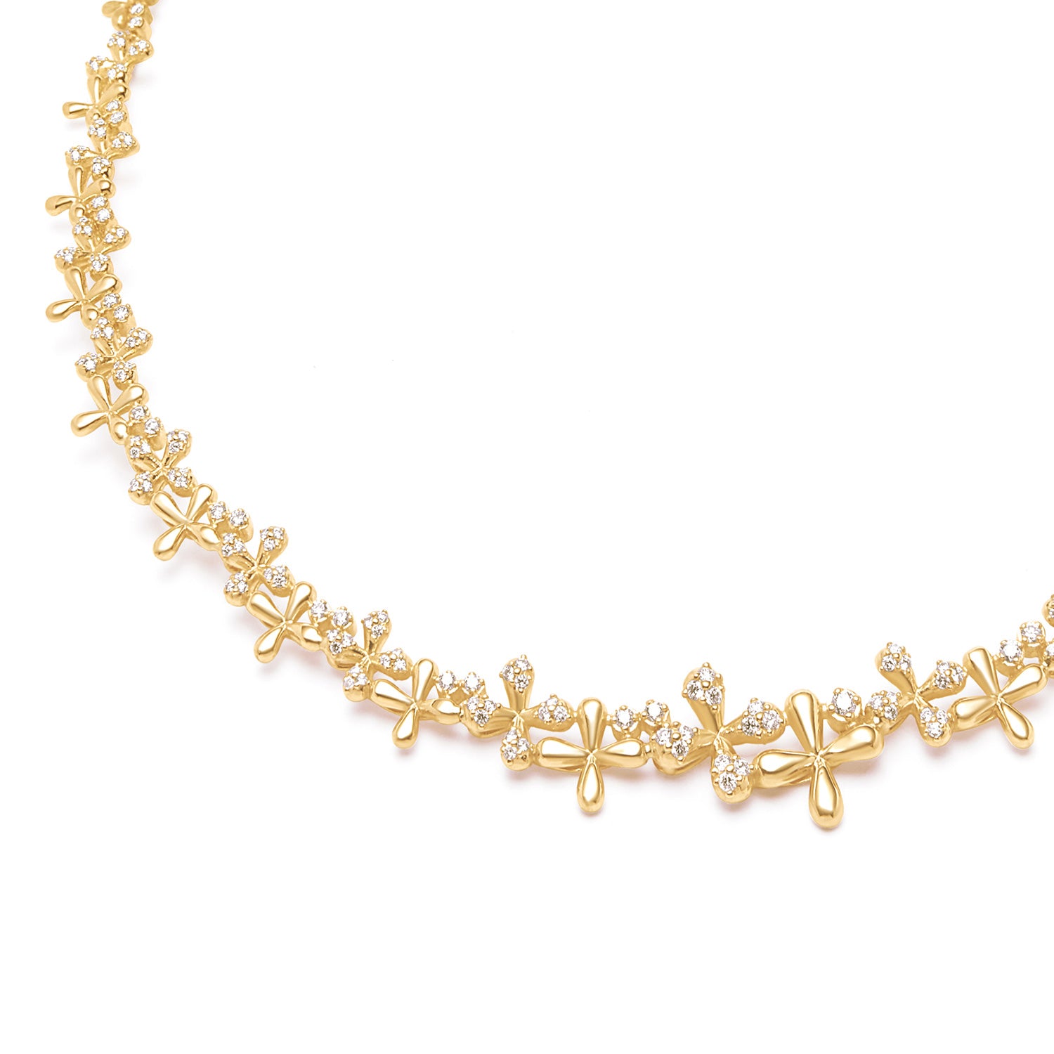 Wildflowers Diamond Collar - Yellow Gold