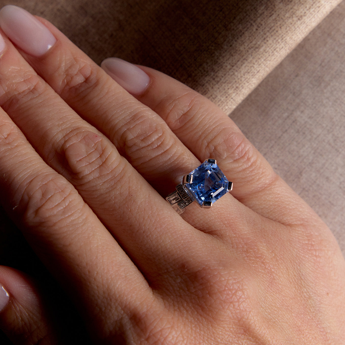 SKYLINE AQUAMARINE RING - SOLD